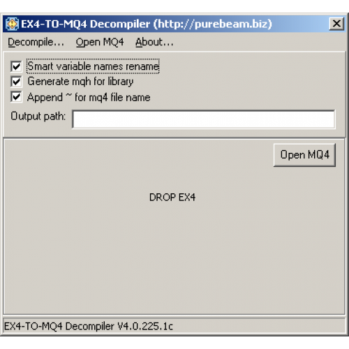 Free ex4 to mq4 decompiler software store